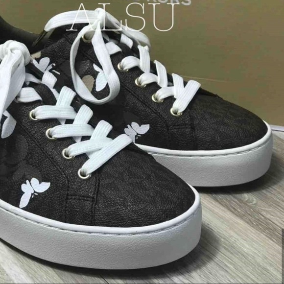 Michael Kors Poppy Lace Up mini MK Logo Blown W - Picture 6 of 8